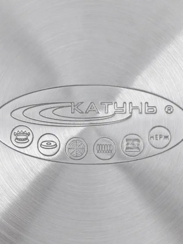 Кастрюля Катунь &laquo;ЭЛИС ГОЛД&raquo;, 3.5 л, 20&times;12.5 см, стеклянная крышка, нержавеющая сталь, ручки золотистые