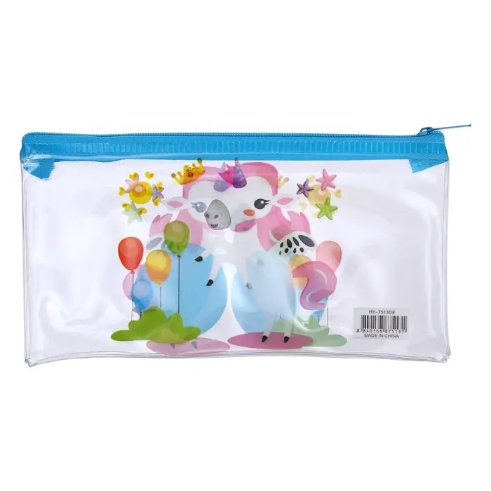 Пенал на молнии Пенал на молнии "Единорожки", МИКС