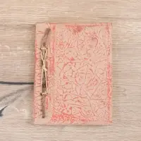 Блокнотик плетеный,48 листов, 14х18х2 см, цв. бежево-красный Блокнотик плетеный,48 листов, 14х18х2 см, цв. бежево-красный