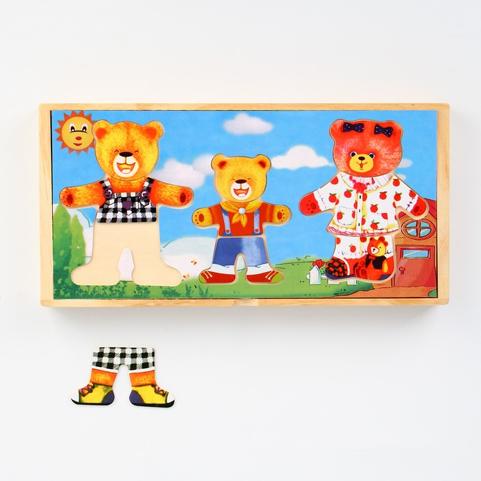 Пазл «Семья медвежат», 45 элементов, МИКС Пазл «Семья медвежат», 45 элементов, МИКС