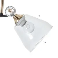 Светильник потолочный BayerLux &laquo;Клео&raquo;, 3&times;Е27 40 Вт, чёрный, 58&times;58&times;24 см