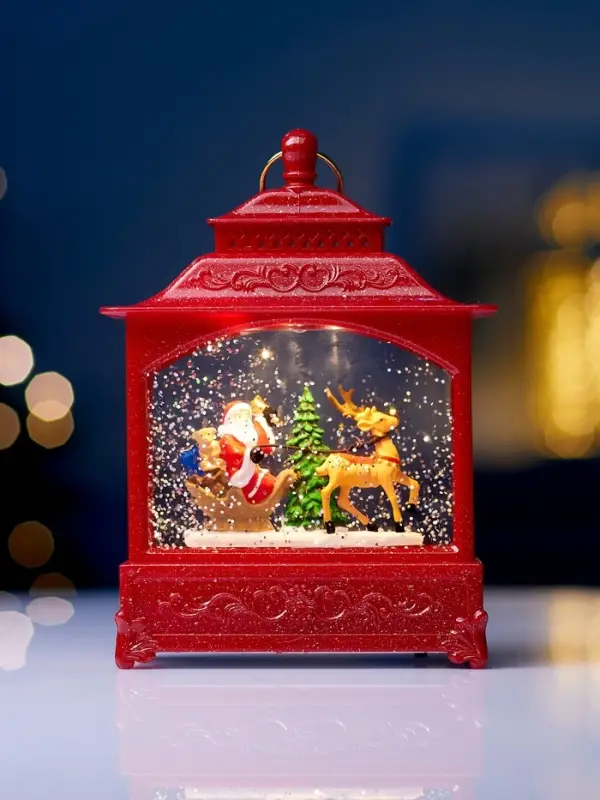 Светодиодная фигура &laquo;Упряжка&raquo; 5.5&times;14&times;19.5 см, от батареек 3хААА, музыка, USB, свечение тёплое белое