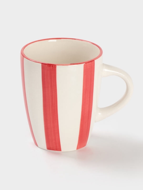 Кружка Доляна "Райе" 360мл, 13х9.10,5, цвет красный