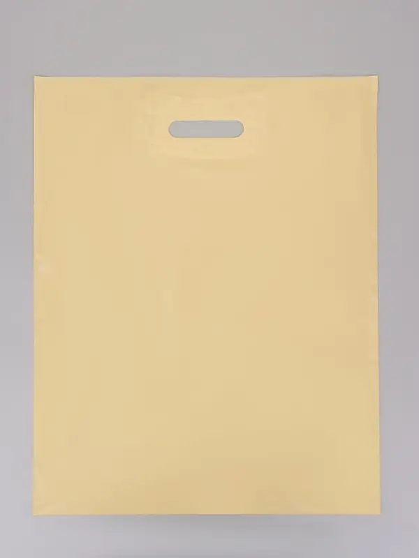 Пакет полиэтиленовый с вырубной ручкой, Кофе с молоком 40&times;50 см, 60 мкм