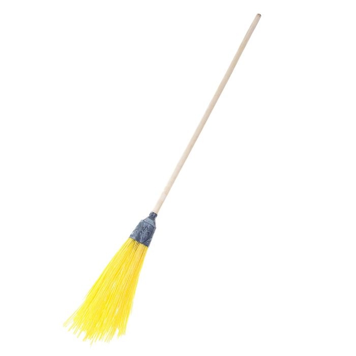 Метла полипропиленовая, круглая, наборная «Усиленная», с черенком, 5 колец, цвет МИКС Метла полипропиленовая, круглая, наборная «Усиленная», с черенком, 5 колец, цвет МИКС