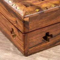 Шкатулка резная &laquo;Хранитель&raquo;, 18&times;13&times;6 см, дерево шишам
