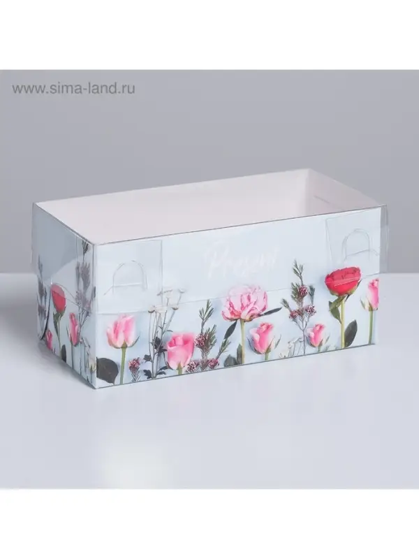 Коробка для капкейков, кондитерская упаковка, 2 ячейки «Present», 16 х 8 х 7.5 см Коробка для капкейков, кондитерская упаковка, 2 ячейки «Present», 16 х 8 х 7.5 см