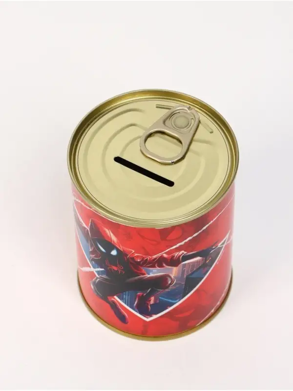 Копилка металлическая, 9.5 см×7.5 см×7.5 см, Человек-паук Копилка металлическая, 9.5 см×7.5 см×7.5 см, Человек-паук