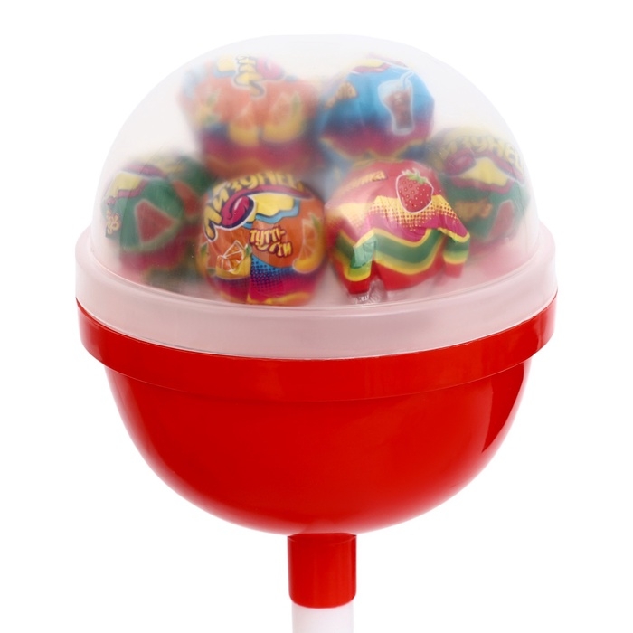 Карамель на палочке в наборе с подарком Карамель на палочке в наборе с подарком "Лизунец MAXI Змейка-Злодейка", 112 г