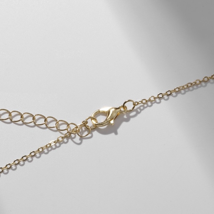 Кулон «Прелесть» сердце, оберег, цвет голубой в золоте, 40 см Кулон «Прелесть» сердце, оберег, цвет голубой в золоте, 40 см