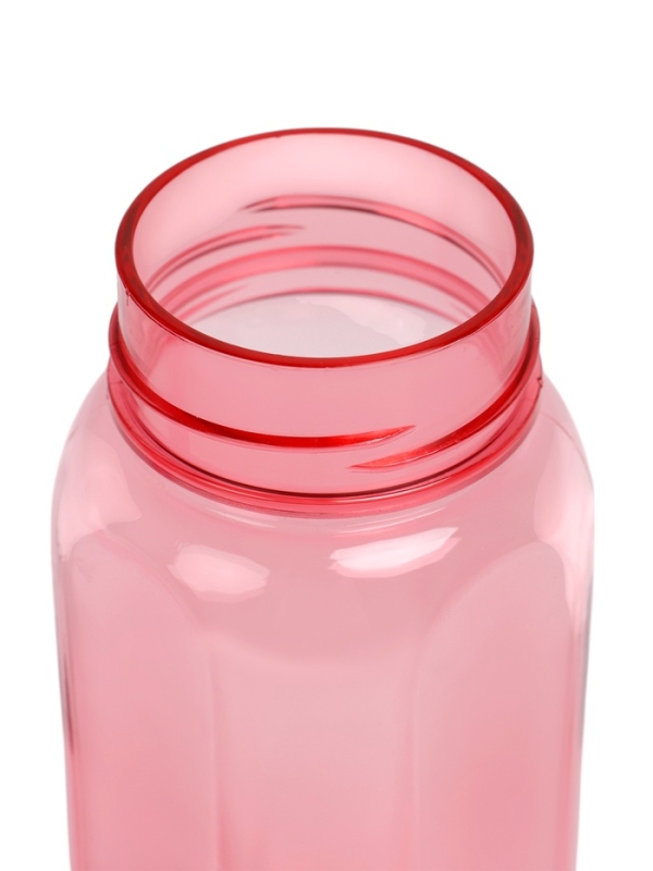 Бутылка для воды спортивная прозрачная, 450 мл, 20 х 8 см, розовая Бутылка для воды спортивная прозрачная, 450 мл, 20 х 8 см, розовая