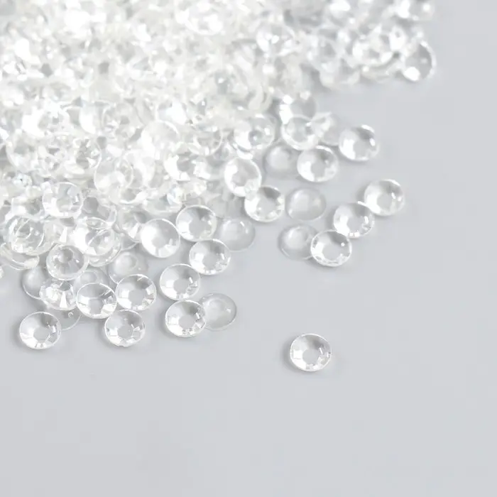 Декор для творчества пластик Декор для творчества пластик "Кристаллы. Прозрачные" набор 10 гр d=0,4 см