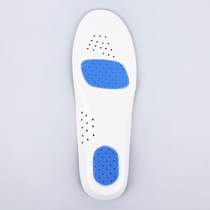 Стельки для обуви, спортивные, универсальные, амортизирующие, дышащие, р-р RU до 38, (р-р Пр-ля до 40), 25 см, пара, цвет серый Стельки для обуви, спортивные, универсальные, амортизирующие, дышащие, р-р RU до 38, (р-р Пр-ля до 40), 25 см, пара, цвет серый