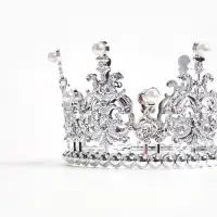 Топпер для торта &laquo;Корона&raquo;, витая, 12.5&times;7 см, серебряный