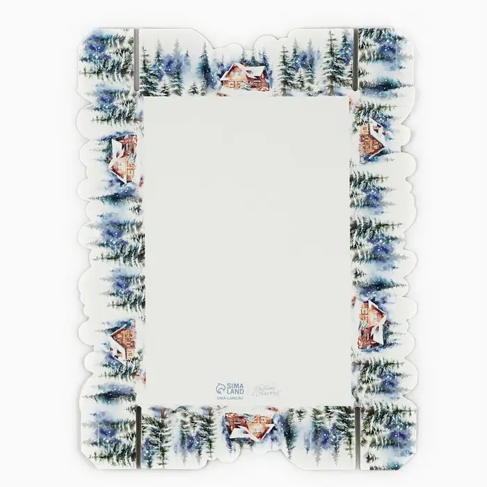 Коробка для макарун «Зима», 18 х 12 х 3.5 см