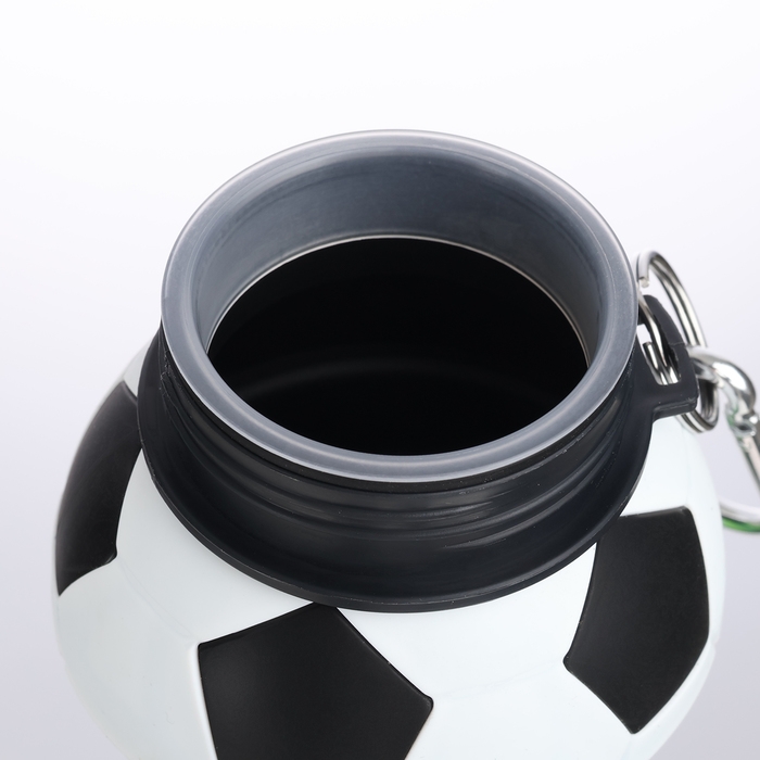 Бутылка для воды, 550 мл,  Бутылка для воды, 550 мл, "Футбольный мяч", складная, 18 х 8.7 см