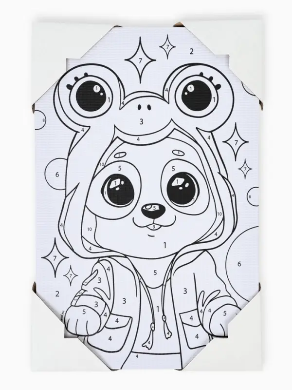 Картина по номерам для детей &laquo;Малыш-панда&raquo;, 20&times;30 см