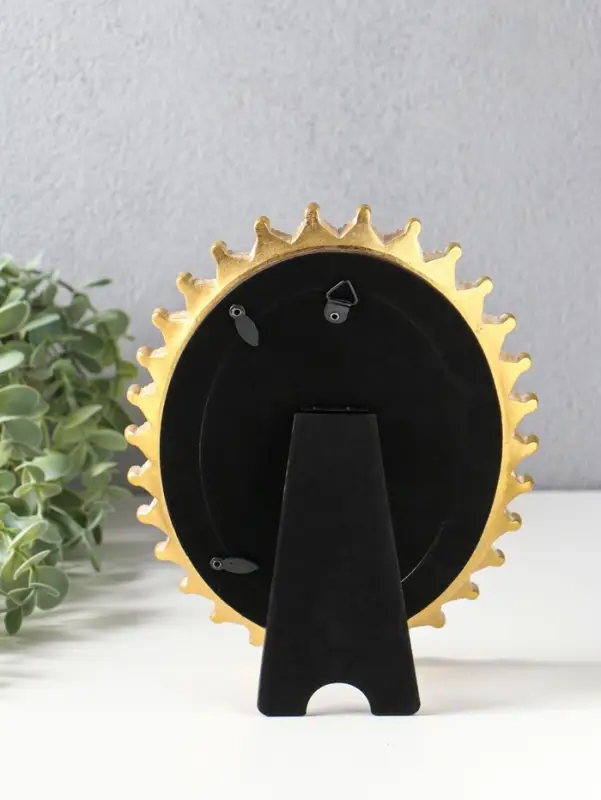 Фоторамка полистоун 10х15 см "Пики" белая с золотом 17х2,3х21,9 см