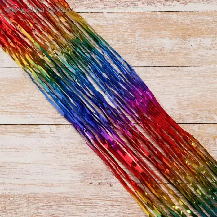 Дождик новогодний «Зимнее волшебство. Феерия», b - 9 см, L - 150 см, разноцветный Дождик новогодний «Зимнее волшебство. Феерия», b - 9 см, L - 150 см, разноцветный