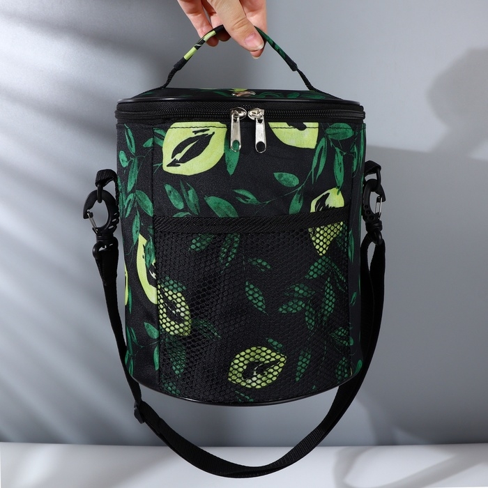 Сумка-футляр «Зелень», 2 люверса, d = 21 × 23 см, цвет разноцветный Сумка-футляр «Зелень», 2 люверса, d = 21 × 23 см, цвет разноцветный