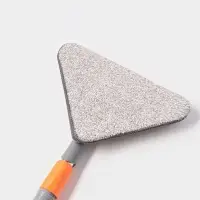 Щётка для окон Raccoon, фигурная, телескопическая стальная ручка 80(125) см, водосгон силикон 26 см, насадка из микрофибры 26&times;17.5 см