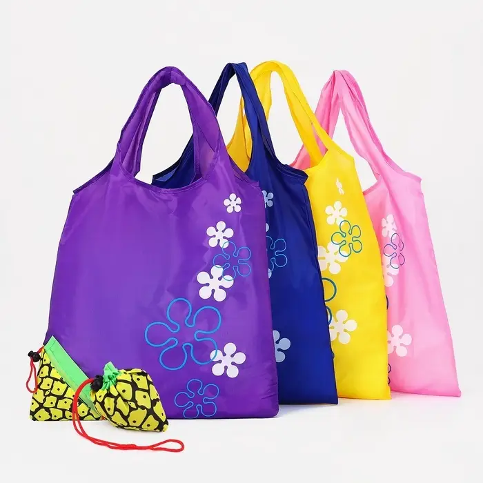 Сумка хозяйственная складная без застёжки, 38&times;0.5.58 см, МИКС