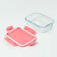 Контейнер Доляна Cook and Freeze, 650 мл, 17.5&times;13&times;6 см, с крышкой, жаропрочное стекло, МИКС
