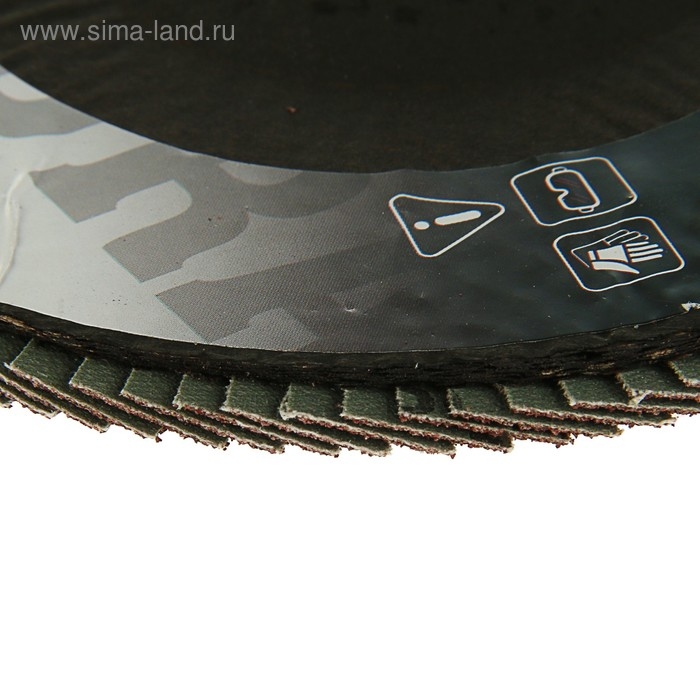 Круг лепестковый торцевой конический ТУНДРА, 180 х 22 мм, Р80