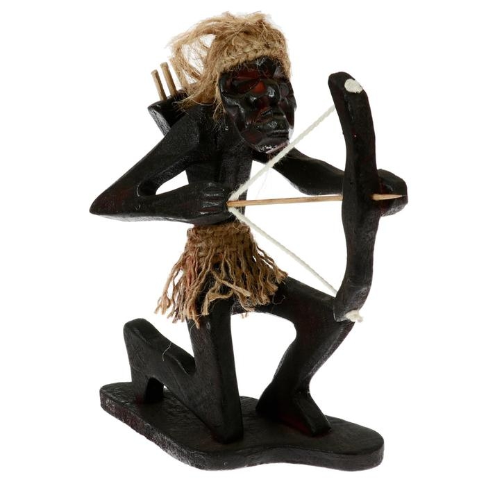 Сувенир «Абориген-лучник», 14×15×6 см, дерево Сувенир «Абориген-лучник», 14×15×6 см, дерево