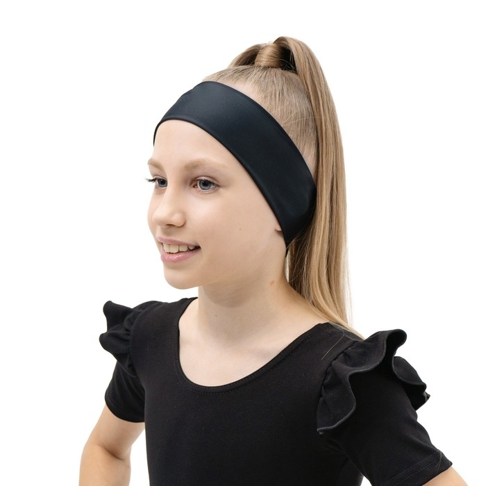 Повязка на голову, бифлекс, цвет черный Повязка на голову, бифлекс, цвет черный