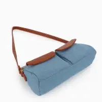 Сумка женская багет TEXTURA на молнии, 27&times;8&times;13 см, джинсовая, голубая