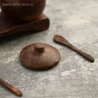 Набор для специй из кокоса &laquo;Горшочки&raquo;, 13&times;5&times;6 см