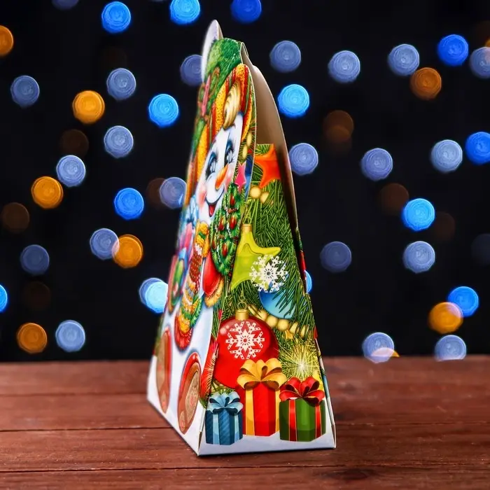 Подарочная коробка «Снеговичок», 12×6.6×14.4 см