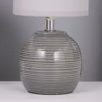 Лампа настольная RISALUX &laquo;Бриз&raquo;, 40 Вт, Е14, серая, 13&times;13&times;25 см