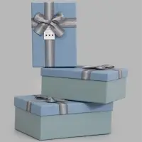 Набор подарочных коробок 3 в 1, прямоугольные 23&times;16&times;9.5 21&times;14&times;8.0 19&times;12&times;6.5 см