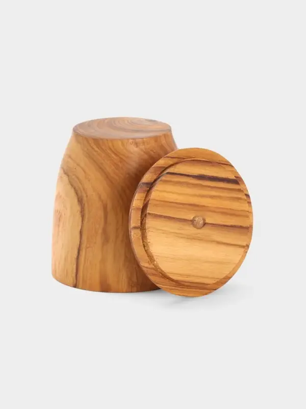 Кружка с крышкой, 11&times;8.5&times;10.5 см, тиковое дерево