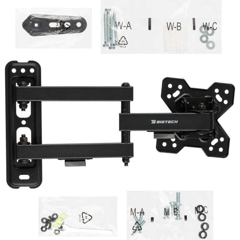 Кронштейн Bigtech BTL-TVWM-223 TV 13-43 стальной настенный