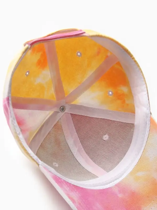 Кепка женская MINAKU Tie-dye, жёлтая, размер 54-56