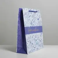 Пакет подарочный ламинированный, упаковка, &laquo;Вдохновляй&raquo;, ML 21 х 25 х 8 см