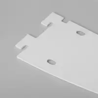 Кронштейн-полкодержатель для стеллажа, 40 см, для полки с перфорацией, белый