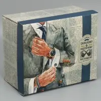 Коробка подарочная складная, упаковка, &laquo;Сильному и надежному&raquo;, 31&times;25.5&times;16 см