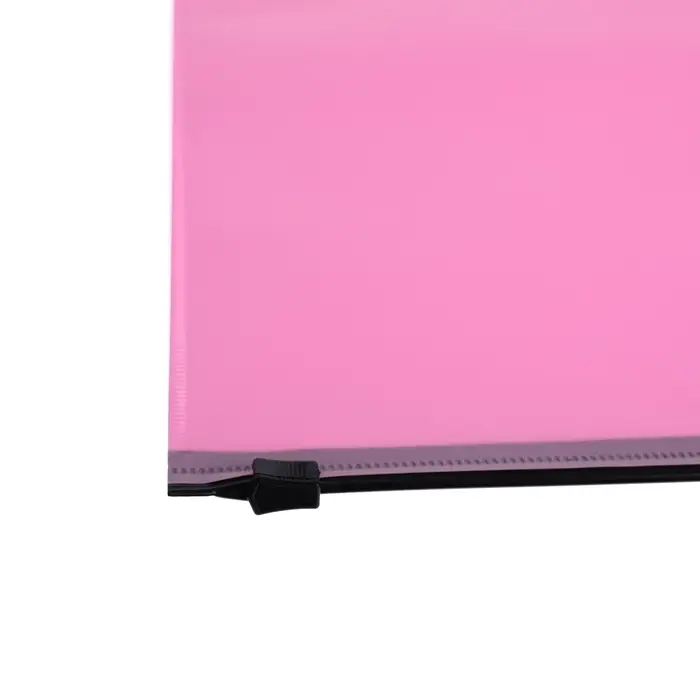 Папка-конверт на ZIP-молнии A4, 180 мкм, Calligrata Pastel, полупрозрачная, чёрная молния, коралловая Папка-конверт на ZIP-молнии A4, 180 мкм, Calligrata Pastel, полупрозрачная, чёрная молния, коралловая