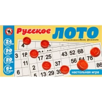 Настольная игра Лото русское с пласт. Бочонками, 52154