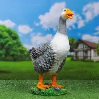 Садовая фигура "Гусь кричащий" 18х20х44см