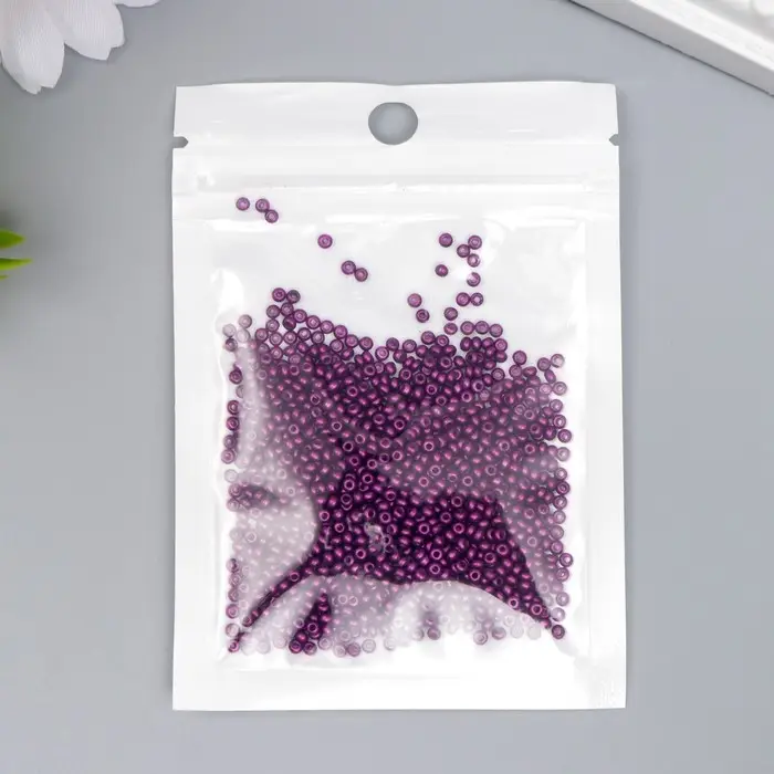 Бисер стекло 11/0  Бисер стекло 11/0 "Металлик. Фиолет" 10 гр