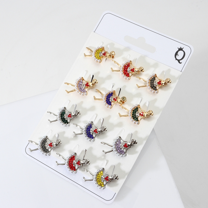 Брошь «Балеринка» мини, цвет МИКС (неделимая фасовка 12 шт., цена за шт.) Брошь «Балеринка» мини, цвет МИКС (неделимая фасовка 12 шт., цена за шт.)