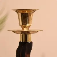 Подсвечник &laquo;Лиана&raquo; 27.5 см, дерево шишам