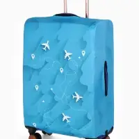 Чехол для чемодана &laquo;Самолеты&raquo;, 24", голубой