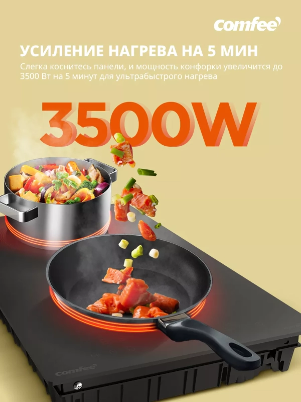 Индукционная варочная панель CIH301, 2 конфорки, инвертор Индукционная варочная панель CIH301, 2 конфорки, инвертор