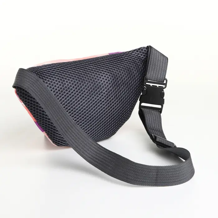 Сумка поясная детская для девочки на молнии, коралловая